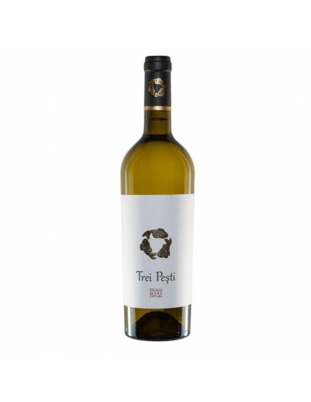 Vin alb sec, Cupaj, Domeniile Urlati Trei Pesti, 0.75L, 13.5% alc., Romania