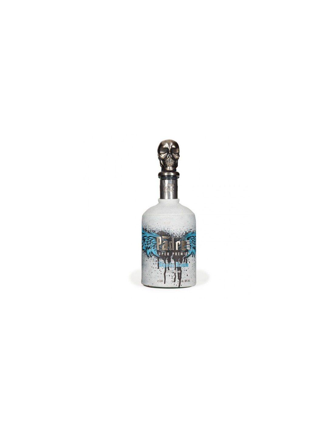 Tequila alba Padre Azul Blanco Super Premium, 0.7L, 38% alc., Mexic alcooldiscount.ro