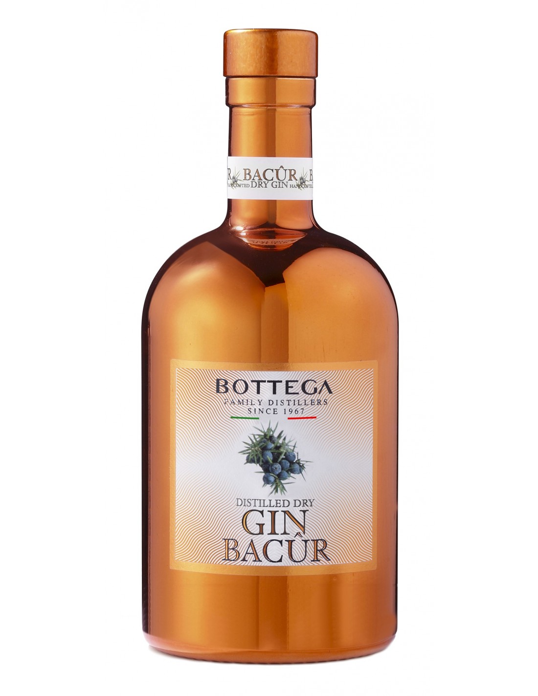 Gin Bottega Bacur, 40% alc., 0.7L, Italia