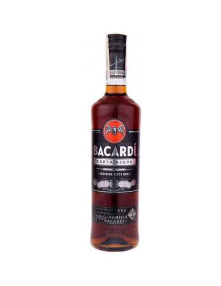 Dark rum Bacardi Carta Negra, 40% alc., 0.7L, Cuba