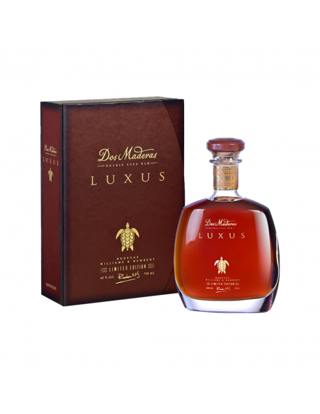 Black Rum Dos Maderas Luxus Double Aged + box, 40% alc., 0.7L, 15 years, Spain