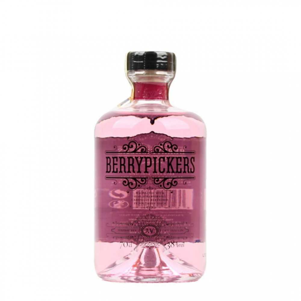 Gin Berry Pickers Strawberry Premium, 38% alc., 0.7L, Spania