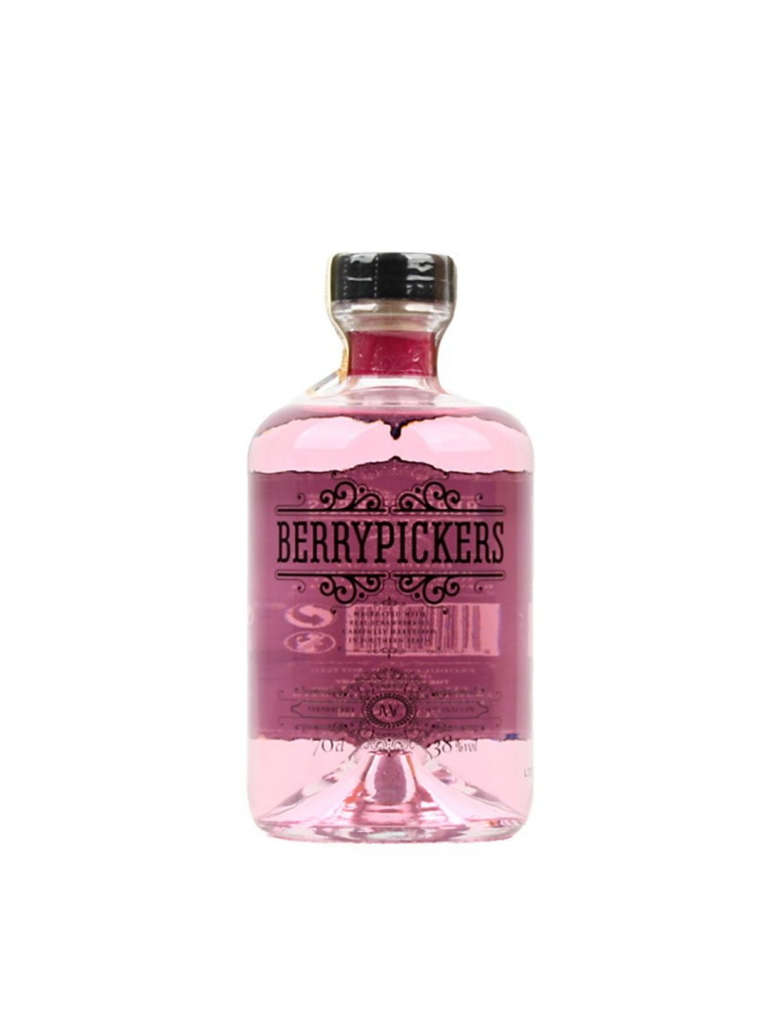 Gin Berry Pickers Strawberry Premium, 38% alc., 0.7L, Spania alcooldiscount.ro