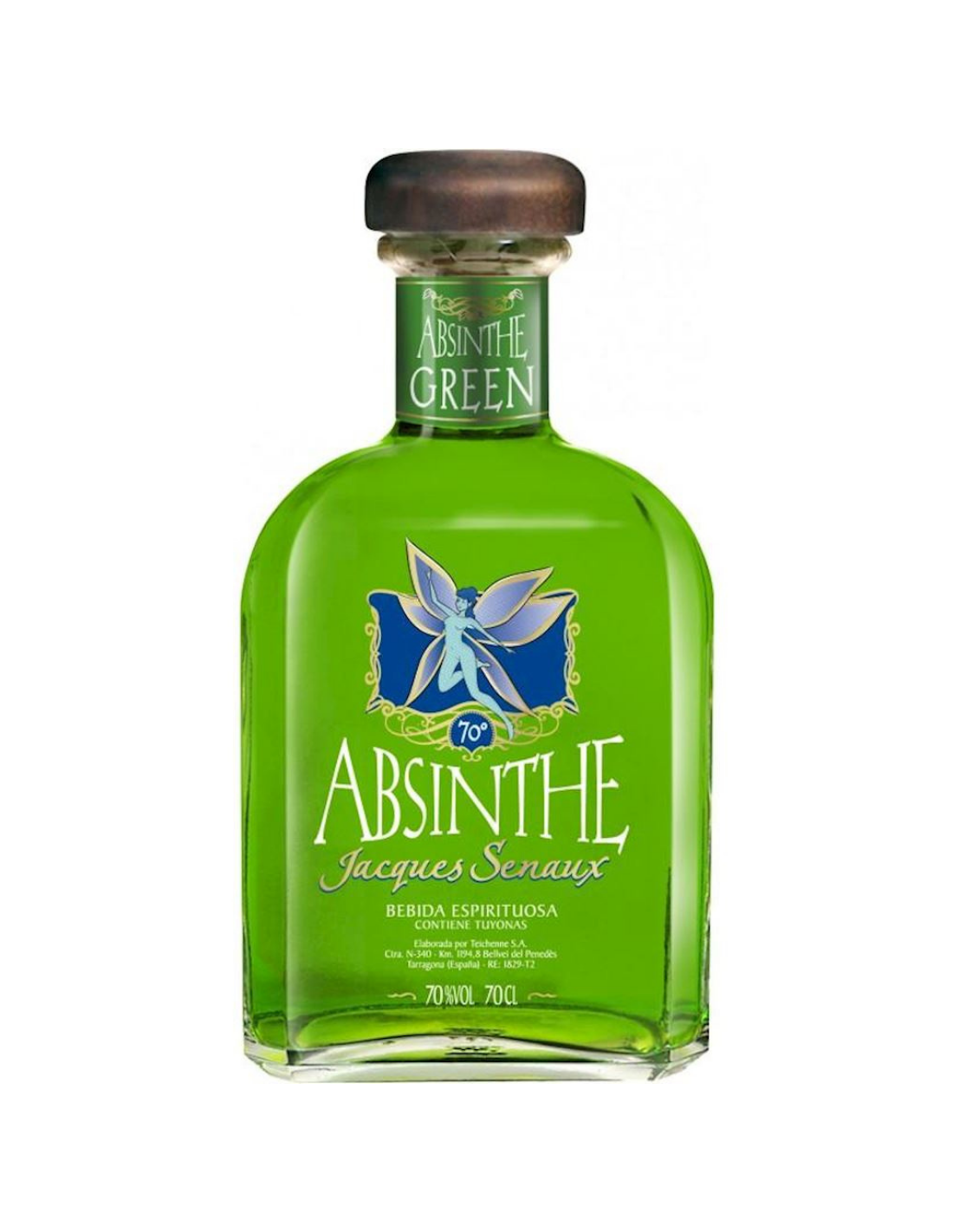Absint Jacques Senaux Green, 70% alc., 0.7L, Spania alcooldiscount.ro