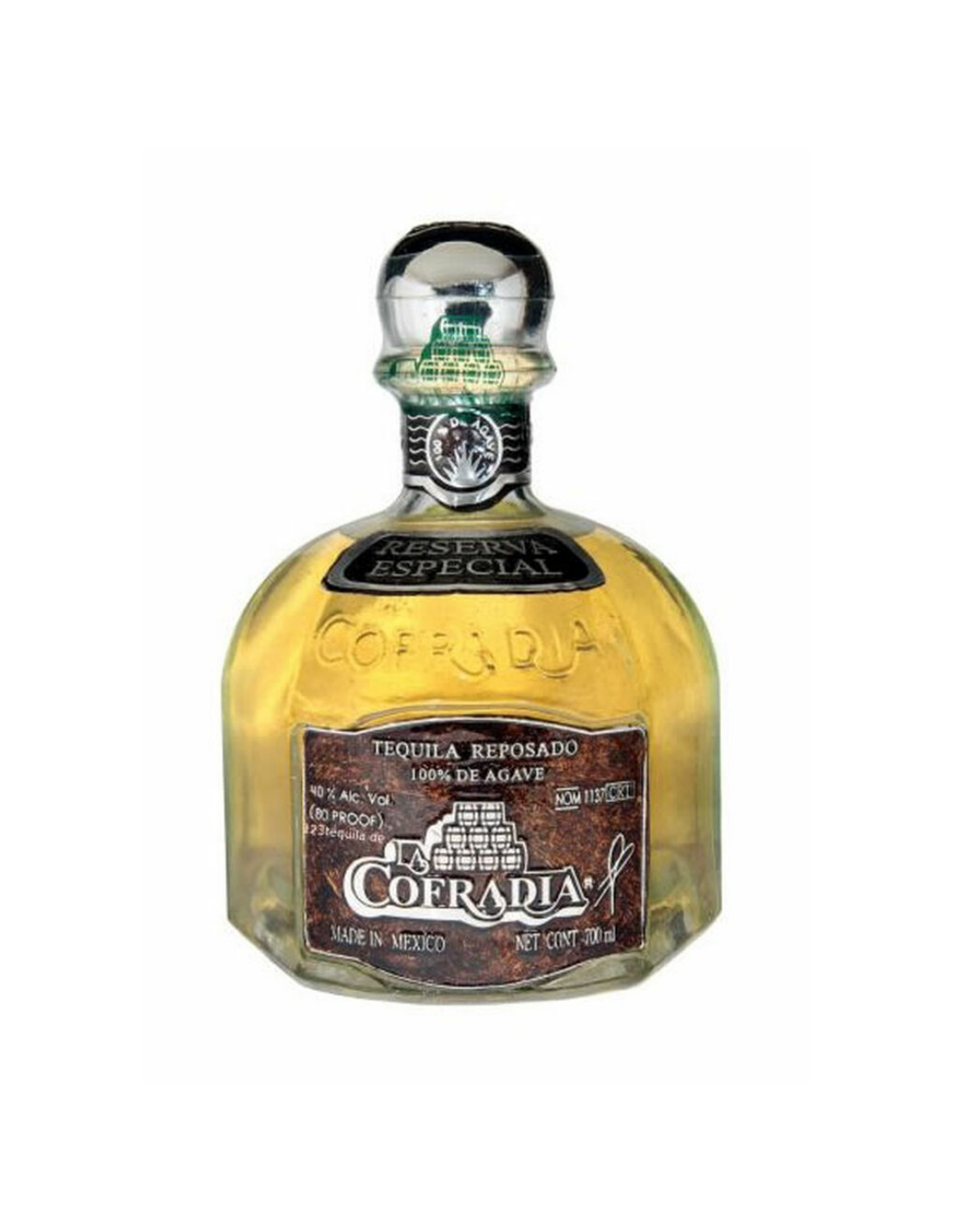 Tequila aurie La Cofradia Reposado Reserva Especial, 0.7L, 40% alc., Mexic alcooldiscount.ro