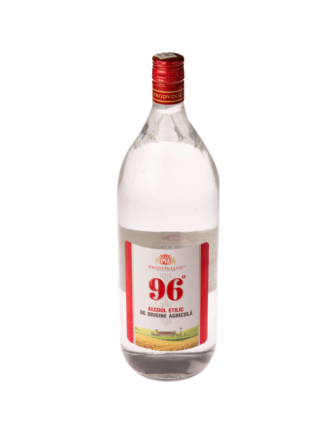 Alcool etilic de origine agricola Prodvinalco, 96% alc., 2L, sticla, Romania
