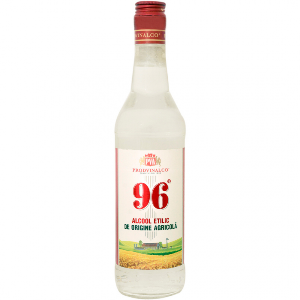 Alcool etilic de origine agricola Prodvinalco, 96% alc., 0.5L, Romania 0.5L