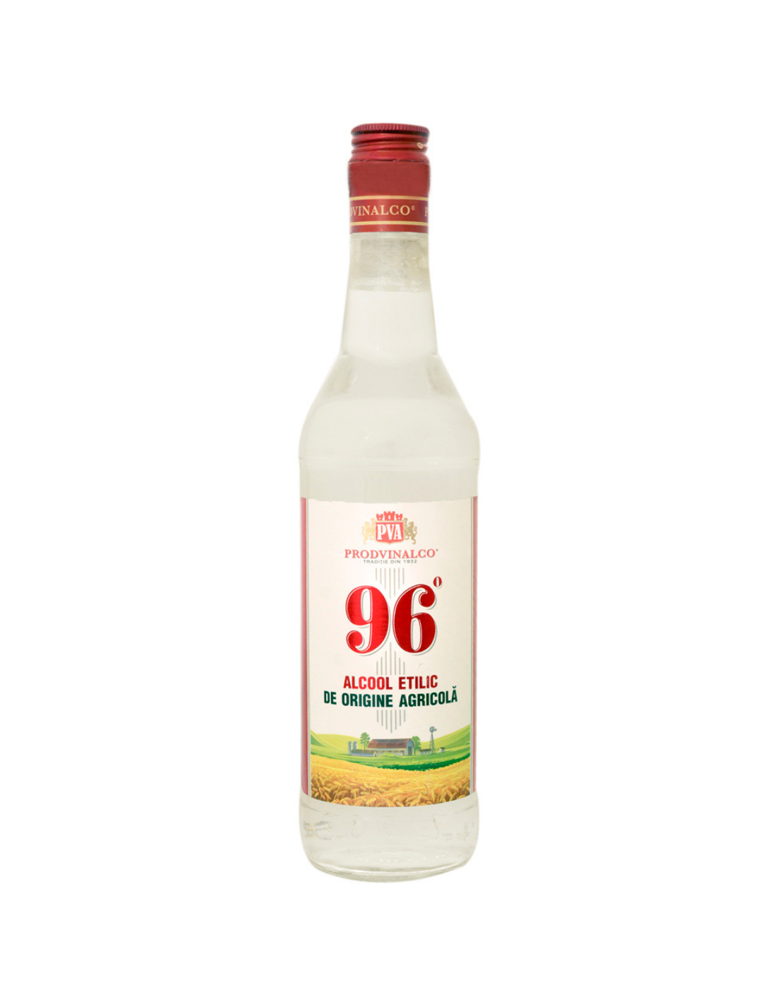 Alcool etilic de origine agricola Prodvinalco, 96% alc., 0.5L, Romania alcooldiscount.ro