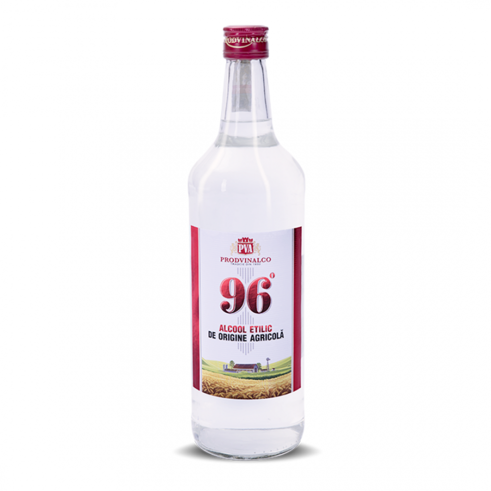 Alcool etilic de origine agricola Prodvinalco, 96% alc., 1L, Romania