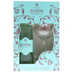 Bloom Gin Gift Set + Copa Glass, 40% alc., 0.7L, England