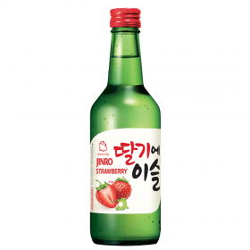 Traditional drink Jinro Soju Strawberry, 13% alc., 0.35L, Korea