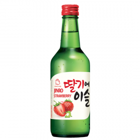 Traditional drink Jinro Soju Strawberry, 13% alc., 0.36L, Korea
