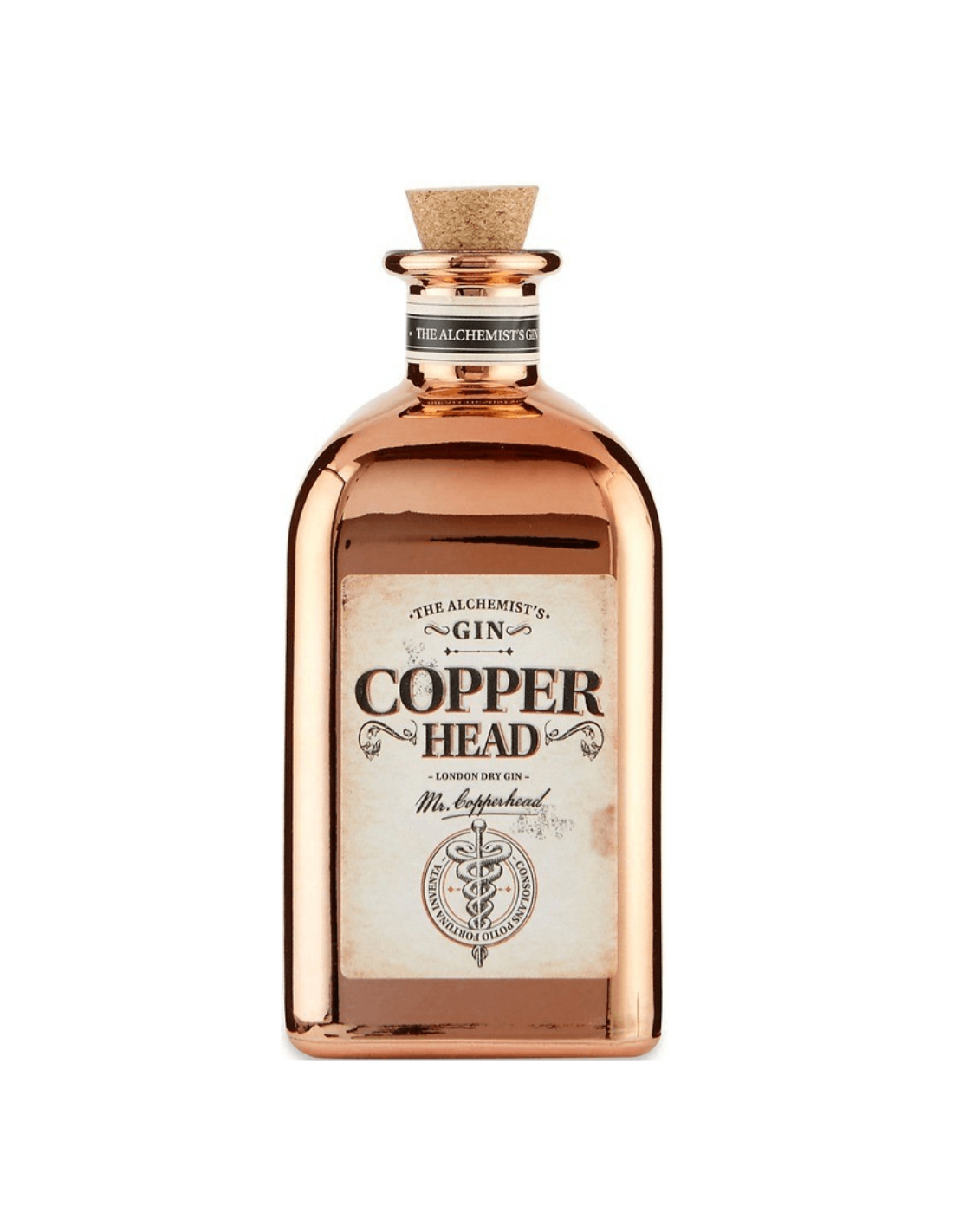 Gin Copperhead London Dry, 40% alc., 0.5L, Anglia alcooldiscount.ro