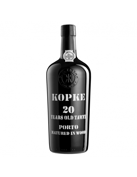 Porto red blended wine, Kopke 20 Years Old Tawny, 0.75L, 20% alc., Portugal