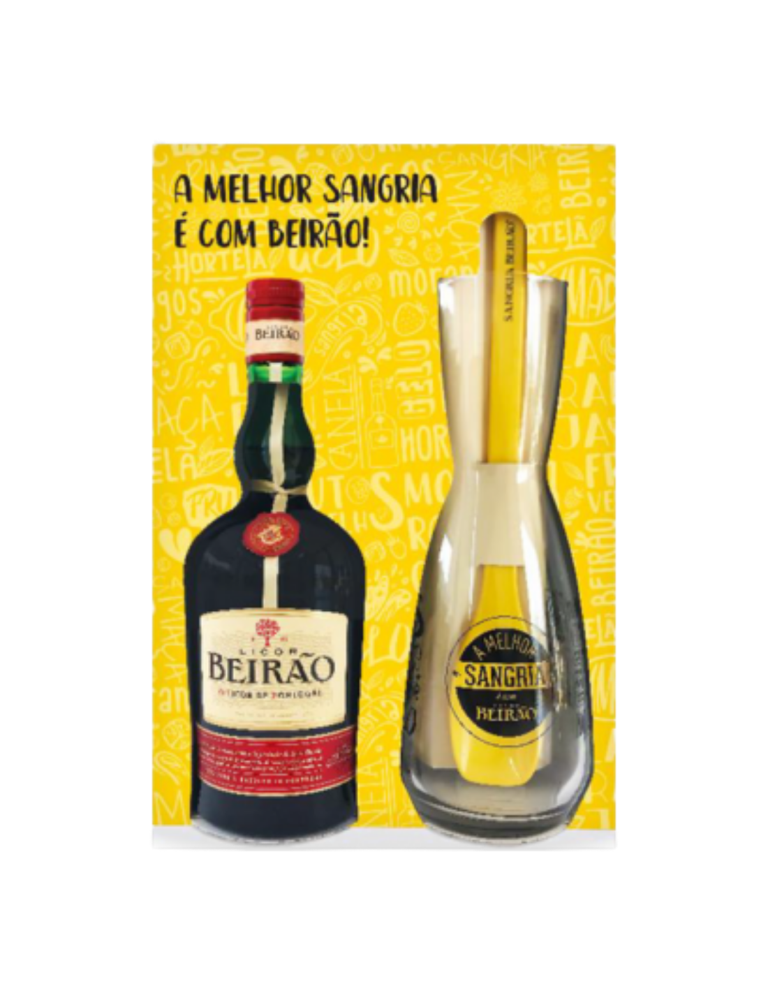 Lichior Licor Beirao + Vas Sangria + Lingura Mix Cocktail, 22% alc., 0.7L, Portugalia alcooldiscount.ro