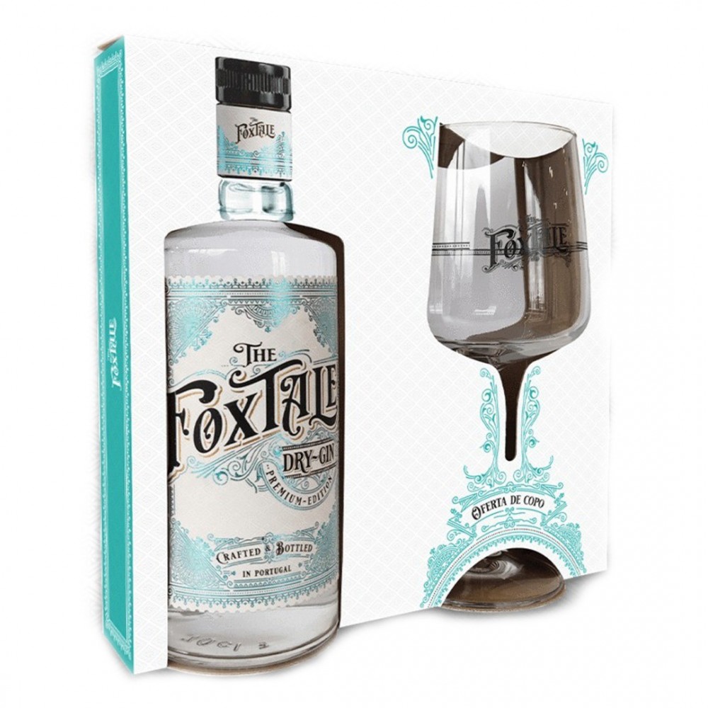 Gin The Foxtale Dry + Pahar, 40% alc., 0.7L, Portugalia