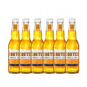 Six pack blonde beer filtered aromatizata cu Tequila Cortes, 6% alc., 0.33L, Poland