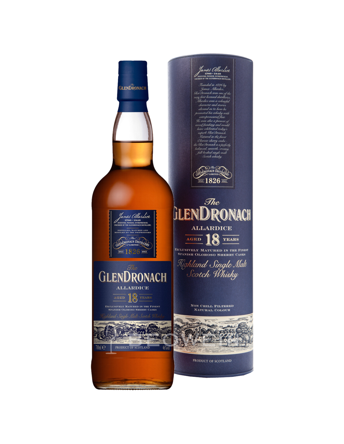 Whisky The Glendronach 18 ani Allardice, 0.7L, 46% alc., Scotia