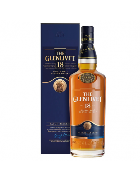 Whisky The Glenlivet 18 years, 0.7L, 40% alc., Scotland