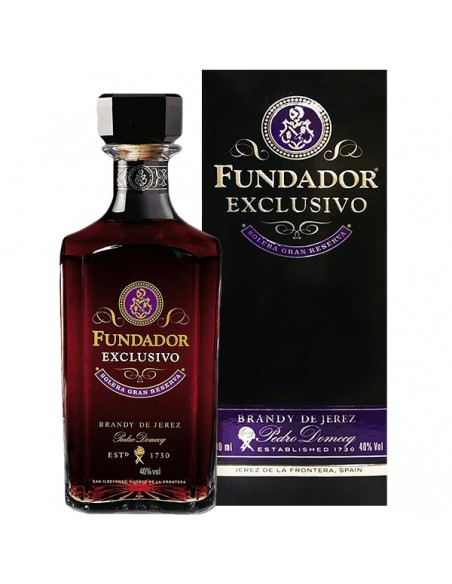 Brandy Fundador Exclusivo, 40% alc., 0.7L, Spain