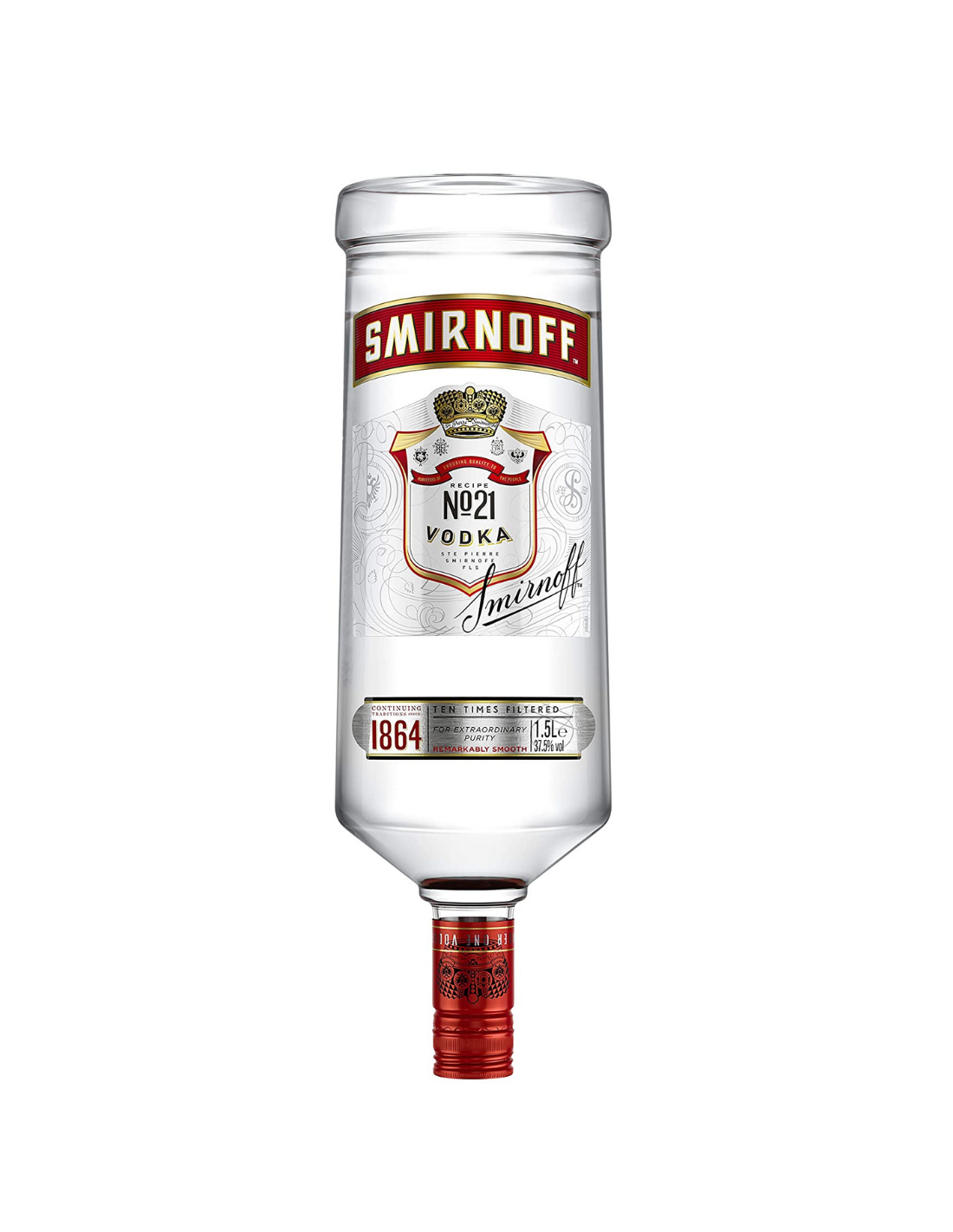 Vodca Smirnoff Red Label 1.5L, 40% alc., Rusia
