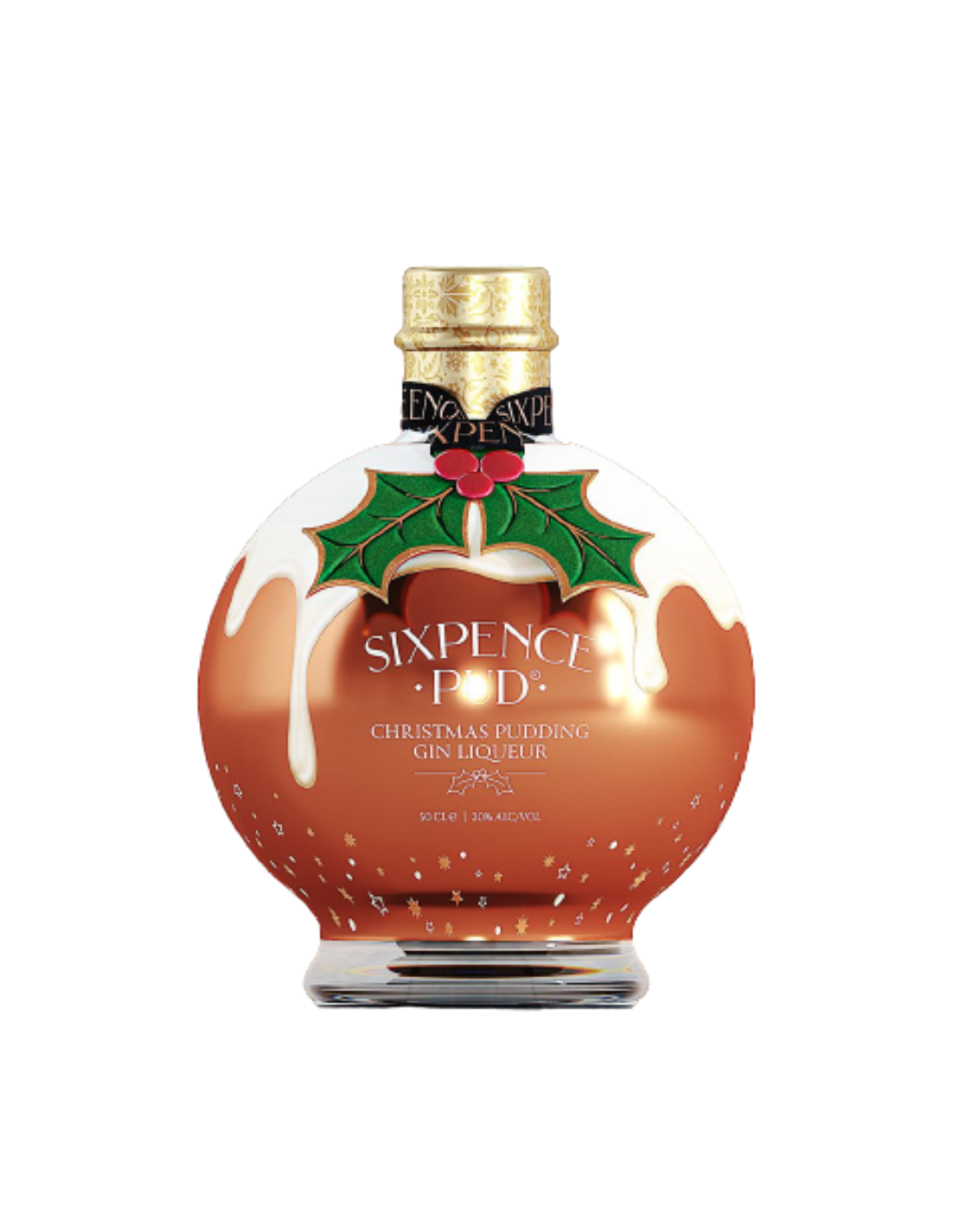 Lichior de gin Sixpence Pud Christmas Pudding + cutie, 20% alc., 0.5L, Marea Britanie alcooldiscount.ro