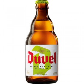 Duvel Tripel Hop Citra Blonde Beer, 9.5% alc., 0.33L, bottle, Belgium
