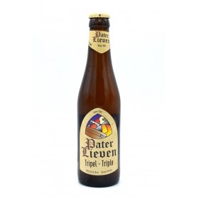 Pater Lieven Triple blonde beer, 0.33L, 8% alc., bottle, Belgium