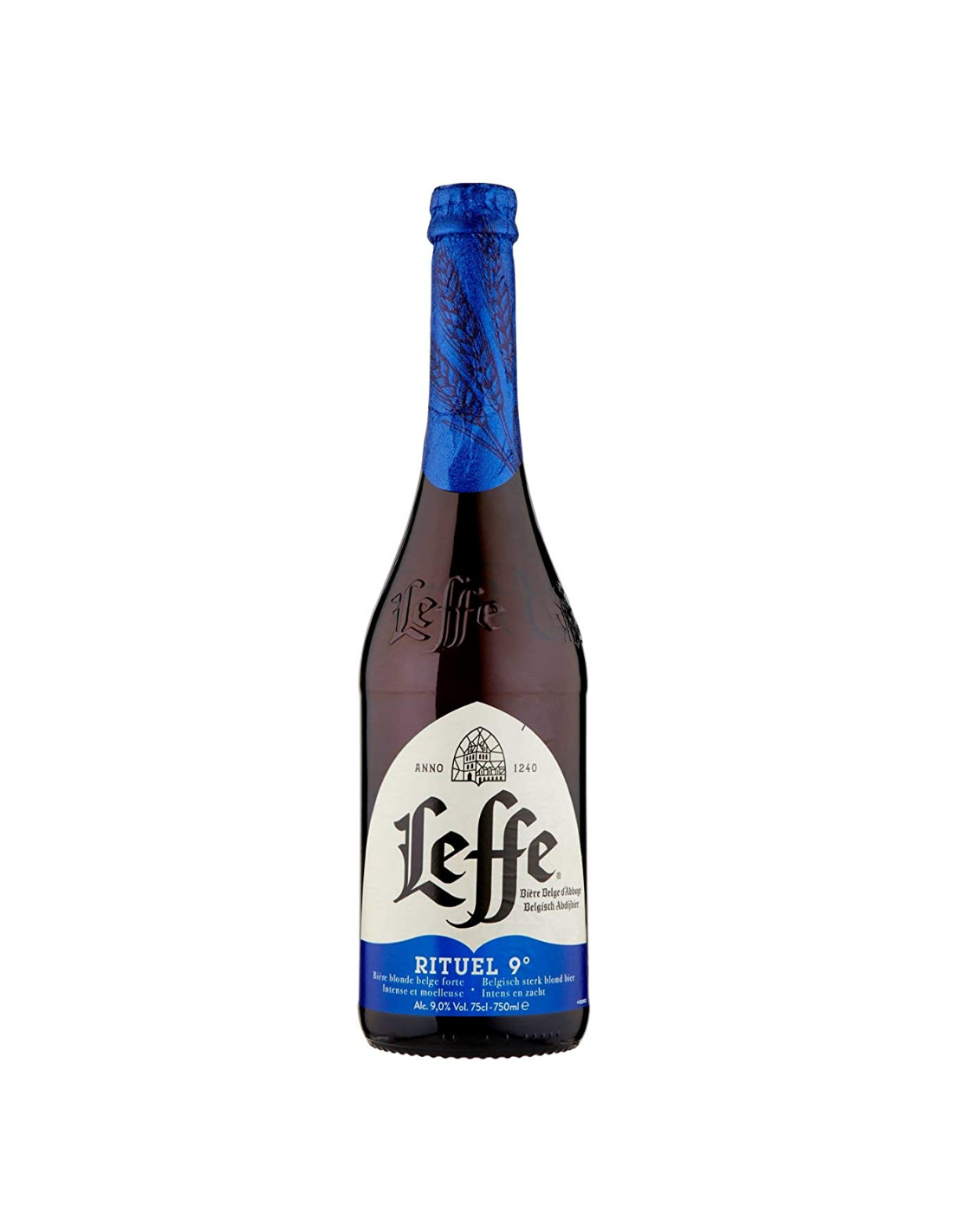Bere blonda, filtrata Leffe Rituel 9˚, 9% alc., 0.75L, sticla, Belgia alcooldiscount.ro