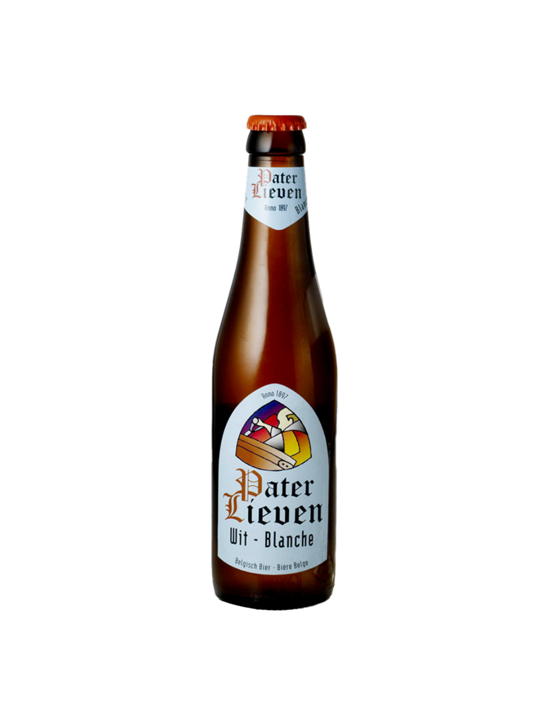 Bere blonda Pater Lieven Wit, 4.5% alc., 0.33L, sticla, Belgia