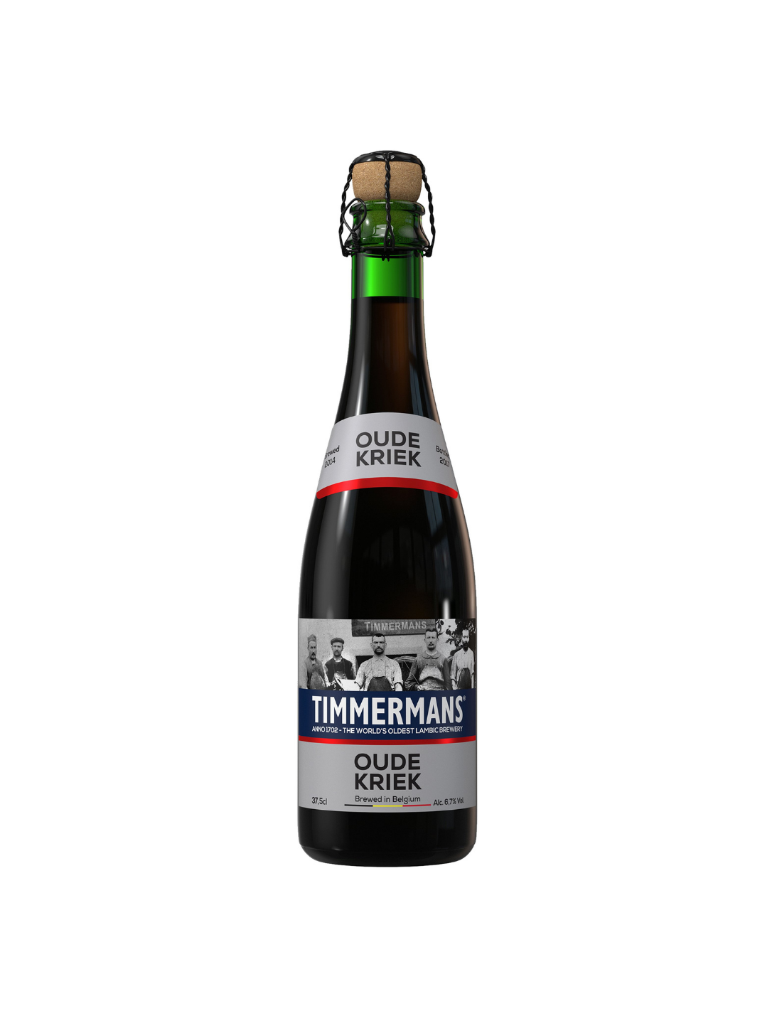 Bere blonda, nefiltrata Timmermans Oude Kriek, 6.7% alc., 0.375L, sticla, Belgia