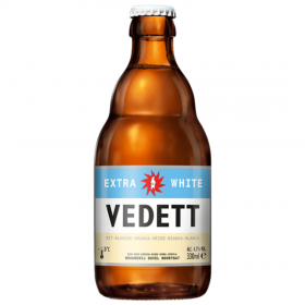 Vedett Extra White Beer, 4.7% alc., 0.33L, bottle, Belgium