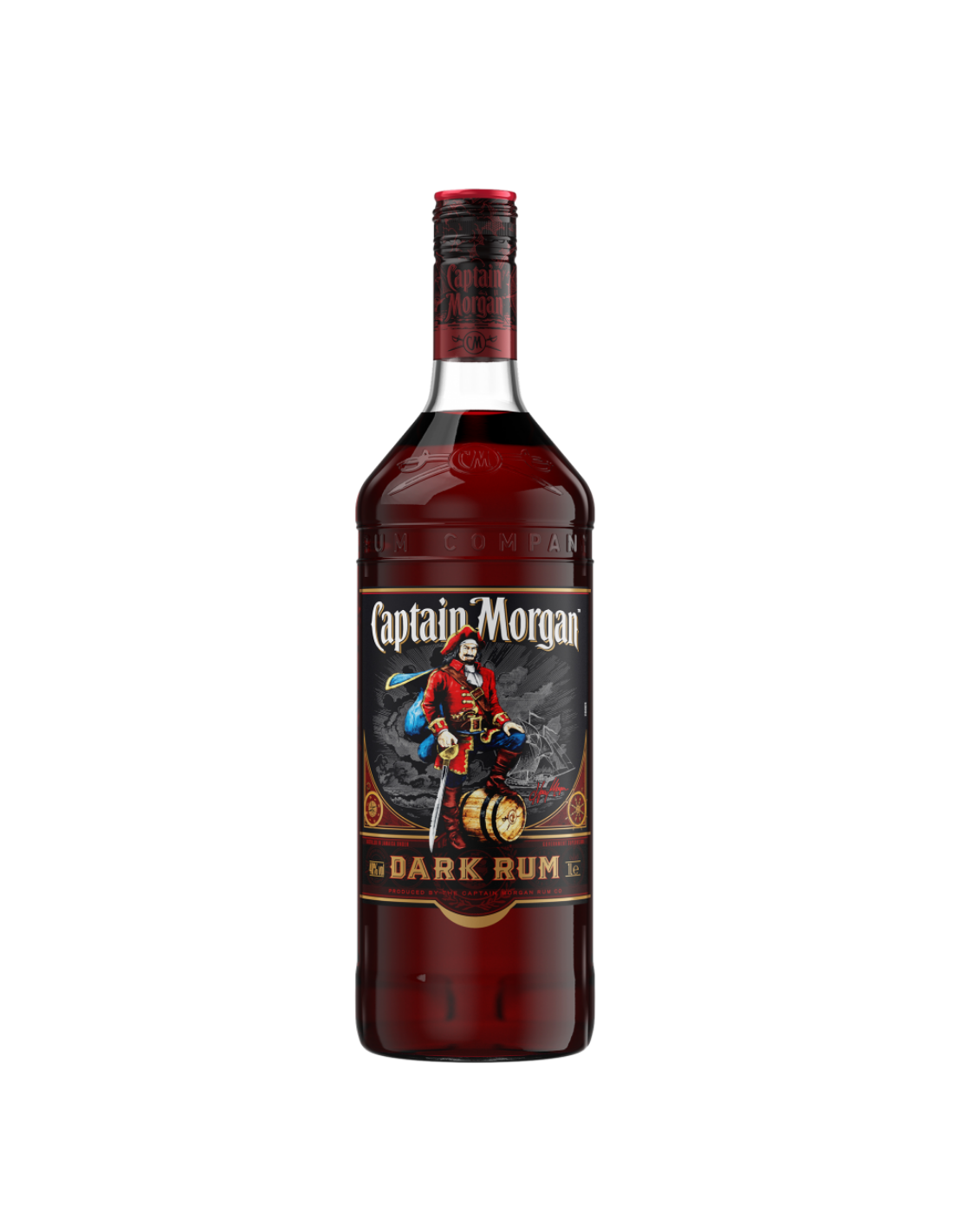 Rom negru Captain Morgan Dark Rum, 40% alc., 1L, Jamaica