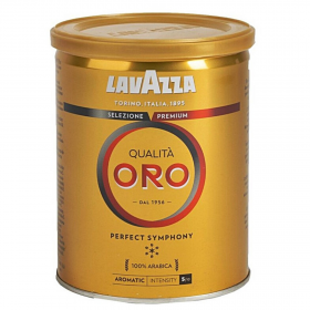 Lavazza Qualita Oro Ground Coffee, metal box, 250 g