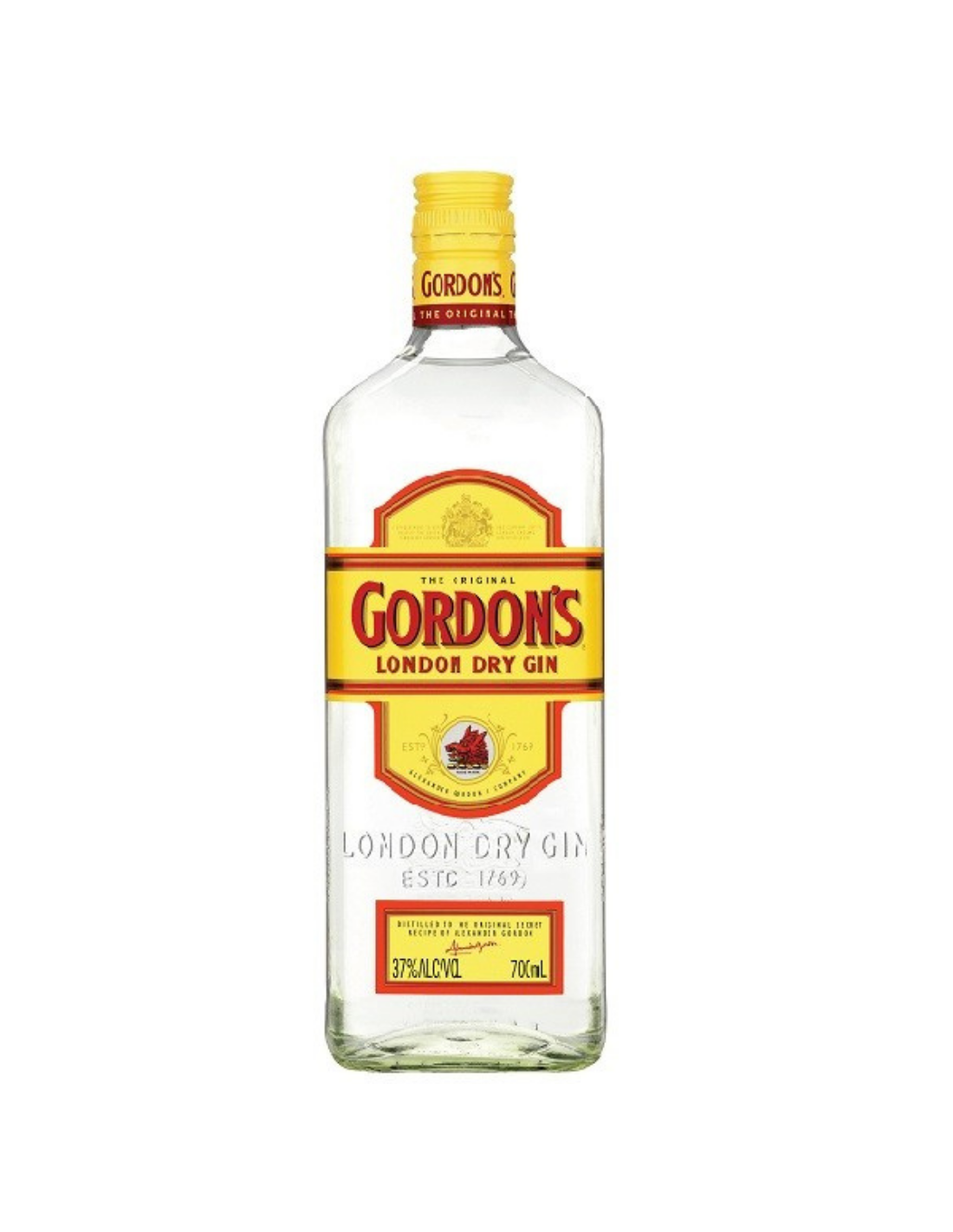 Gin Gordon’s London Dry, 37.5% alc., 0.7L, Anglia alcooldiscount.ro