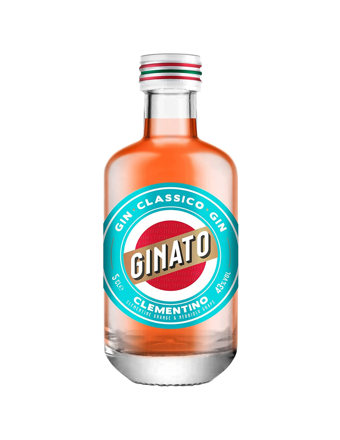 Gin Ginato Clementino Orange & Nebbiolo Grape, 43% alc., 0.05L, Italia