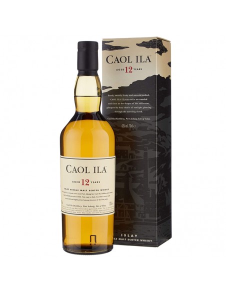 Caol Ila Islay Single Malt Scotch Whisky + gift box, 0.7L, 43% alc.,12 years, Scotland