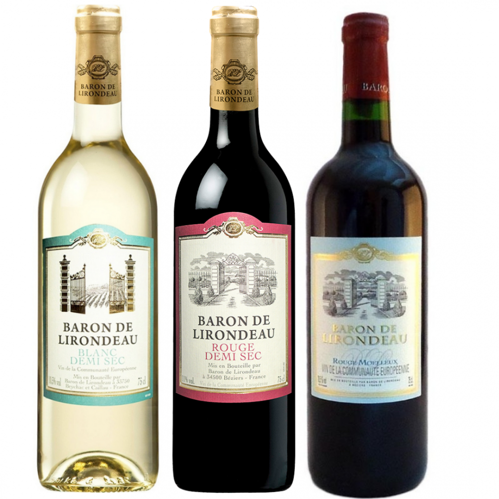 Pachet Baron De Lirondeau French Wine Delight