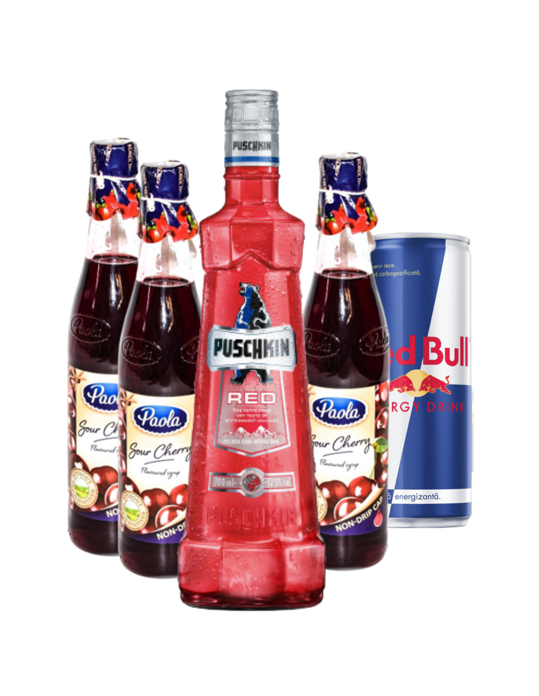 Sour Cherry Puschkin Energy Cocktail Pack
