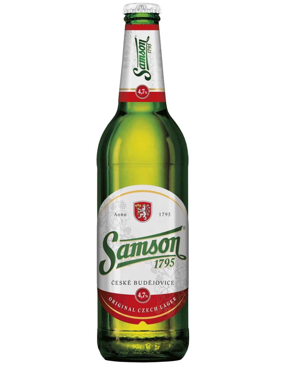 Bere blonda Samson 1795 Original Czech Lager, 4.7% alc., 0.5L, Cehia alcooldiscount.ro