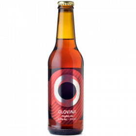 Olovina English Ale unfiltered craft beer, 5.5% alc., 0.33L, bottle, Romania