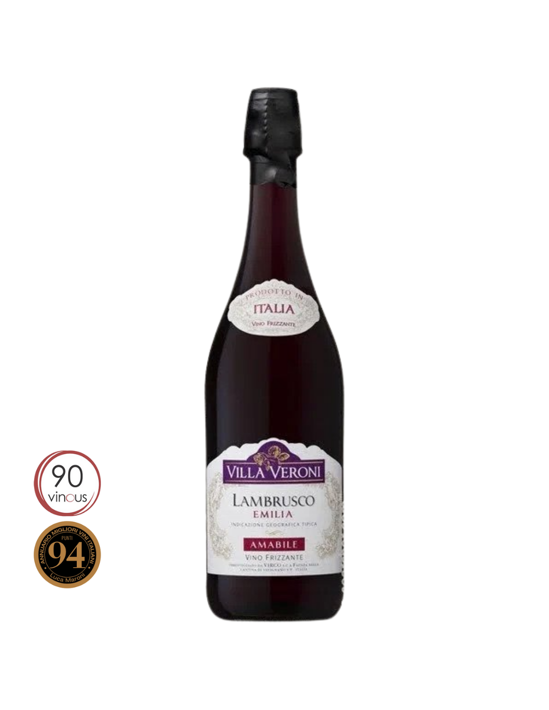 Vin frizzante Lambrusco, Villa Veroni Amabile Emilia, 0.75L, 8% alc., Italia alcooldiscount.ro