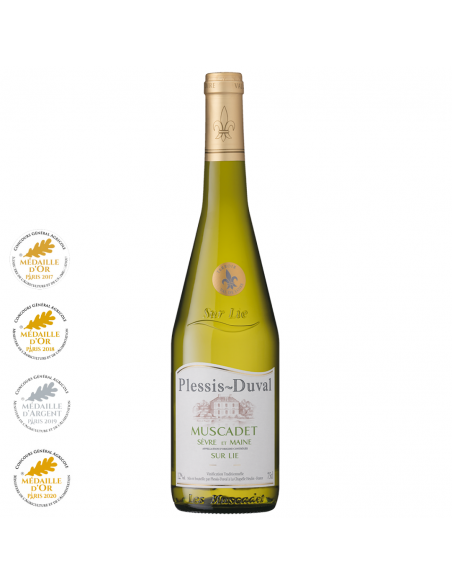 White wine Moscato, Plessis Duval Muscadet Sevre et Maine, 0.75L, 12% alc., France