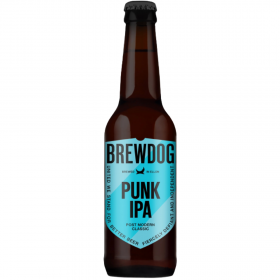 BrewDog Punk IPA blonde craft beer, 5.6% alc., 0.33L, Scotland