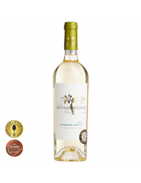 Vin alb sec, Feteasca Regala, Viile Metamorfosis DOC, 0.75L, 13% alc., Romania