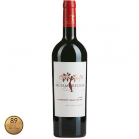 Vin rosu sec, Cabernet Sauvignon, Viile Metamorfosis DOC, 0.75L, 14% alc., Romania