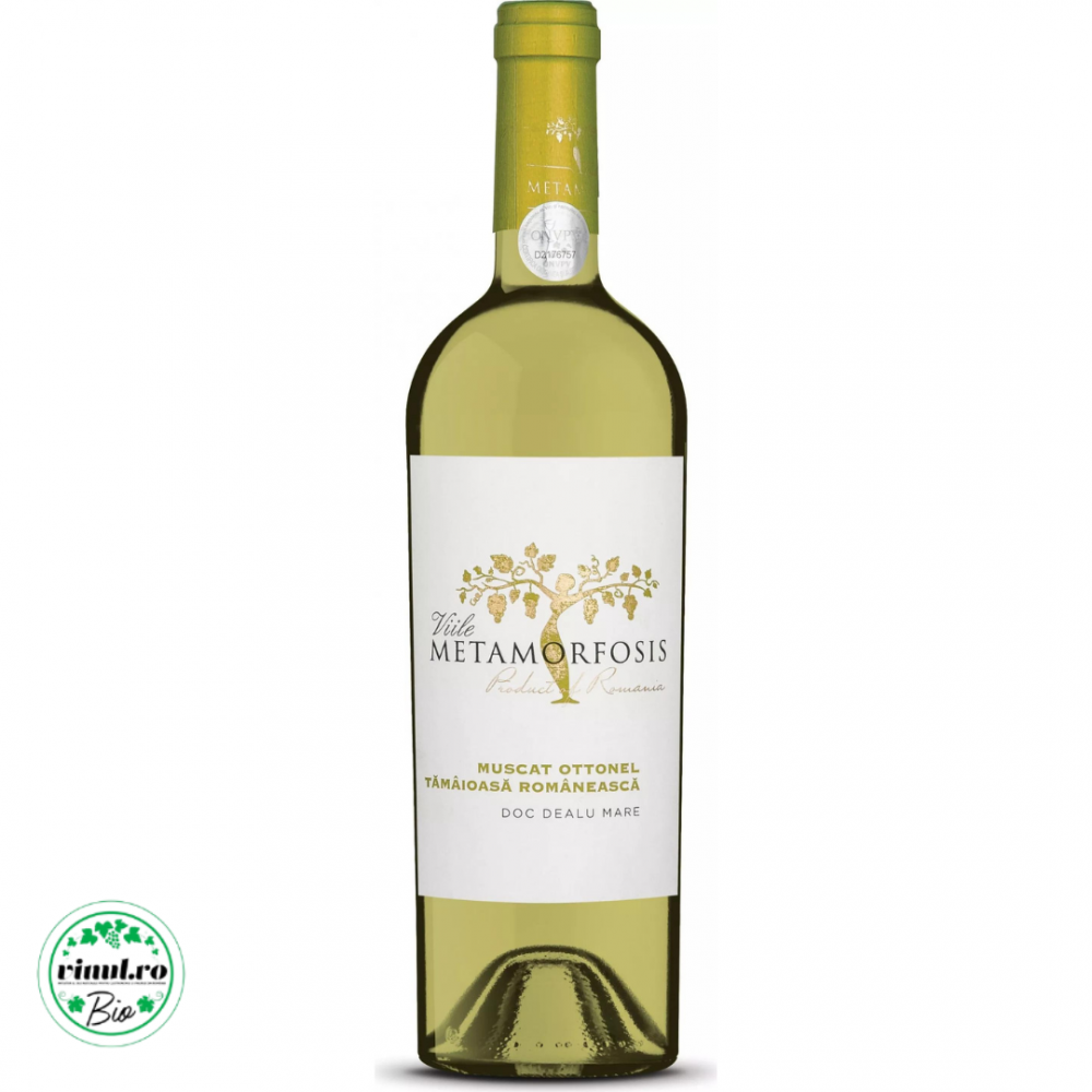 Viile Metamorfosis DOC dry white wine, 0.75L, 13.5% alc., Romania