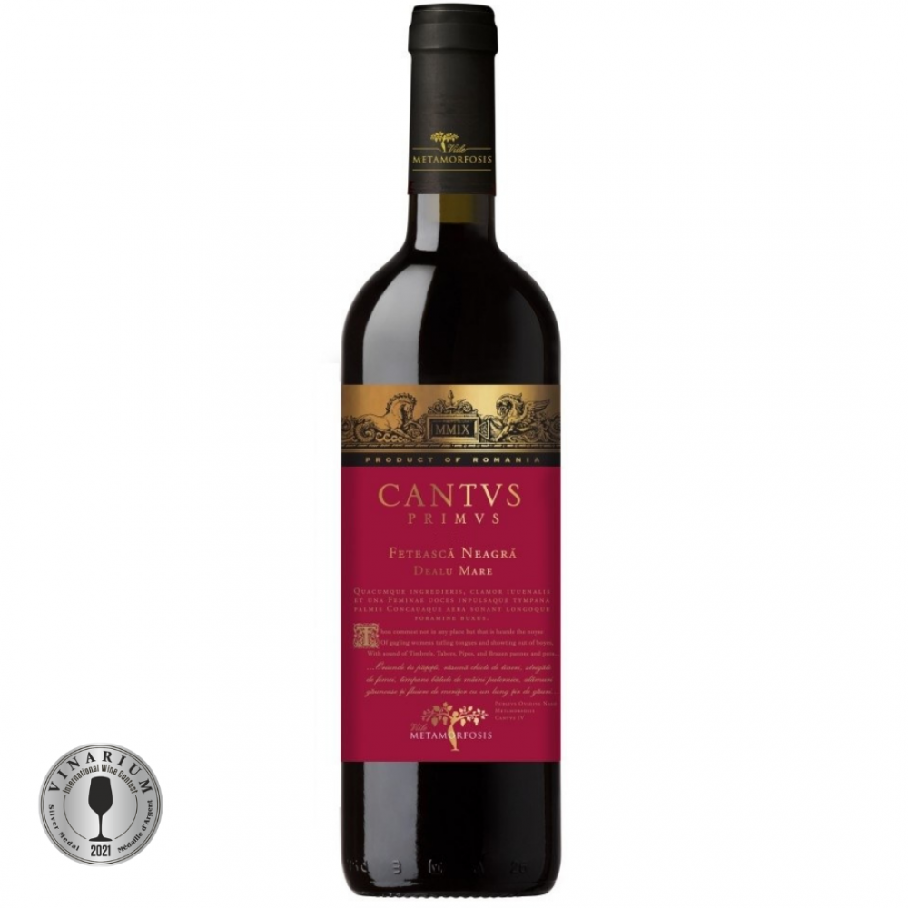 Vin rosu sec, Feteasca Neagra, Viile Metamorfosis Cantus Primus, 0.75L, 15% alc., Romania 0.75L