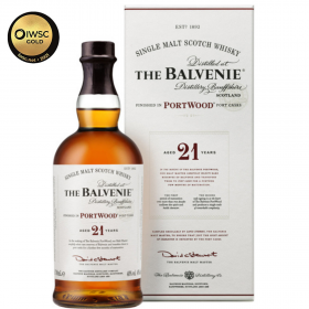 The Balvenie 21 Years PortWood Whisky, 0.7L, 40% alc., Scotland