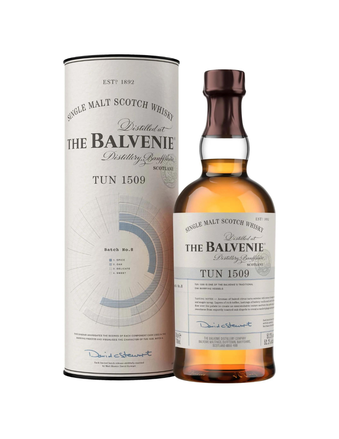 Whisky The Balvenie Tun 1509 Batch 8, 0.7L, 52.2% alc., Scotia alcooldiscount.ro